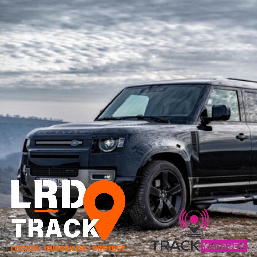 New Defender with LRD Track logo