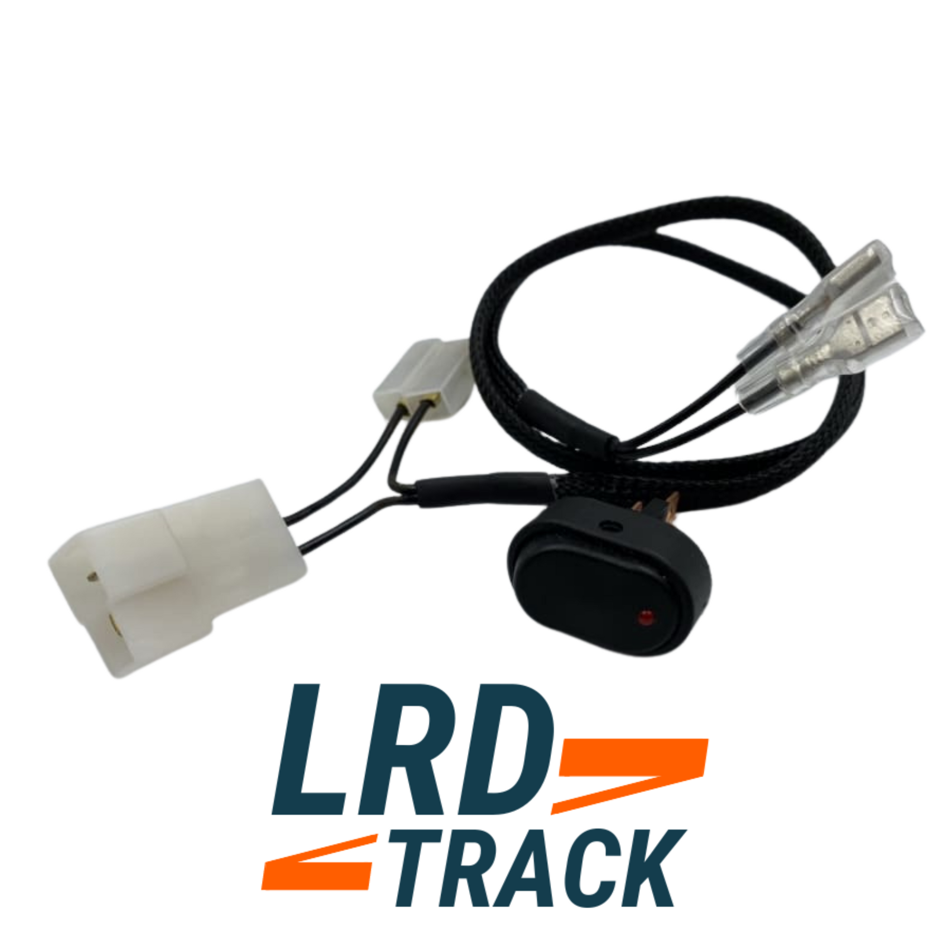 Cigarette lighter switch and wiring with LRD Track logo