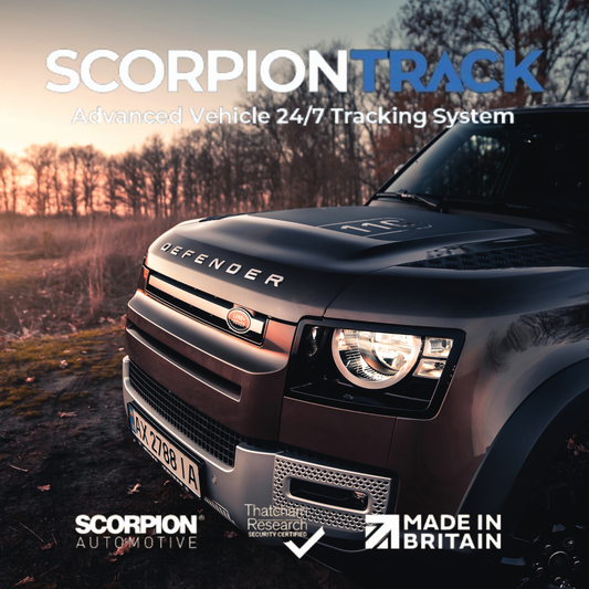 New Defender Scorpion logo