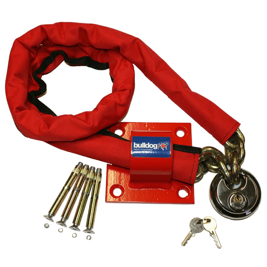 Bulldog MC30 High Security Chain System, Padlock And Ground Anchor