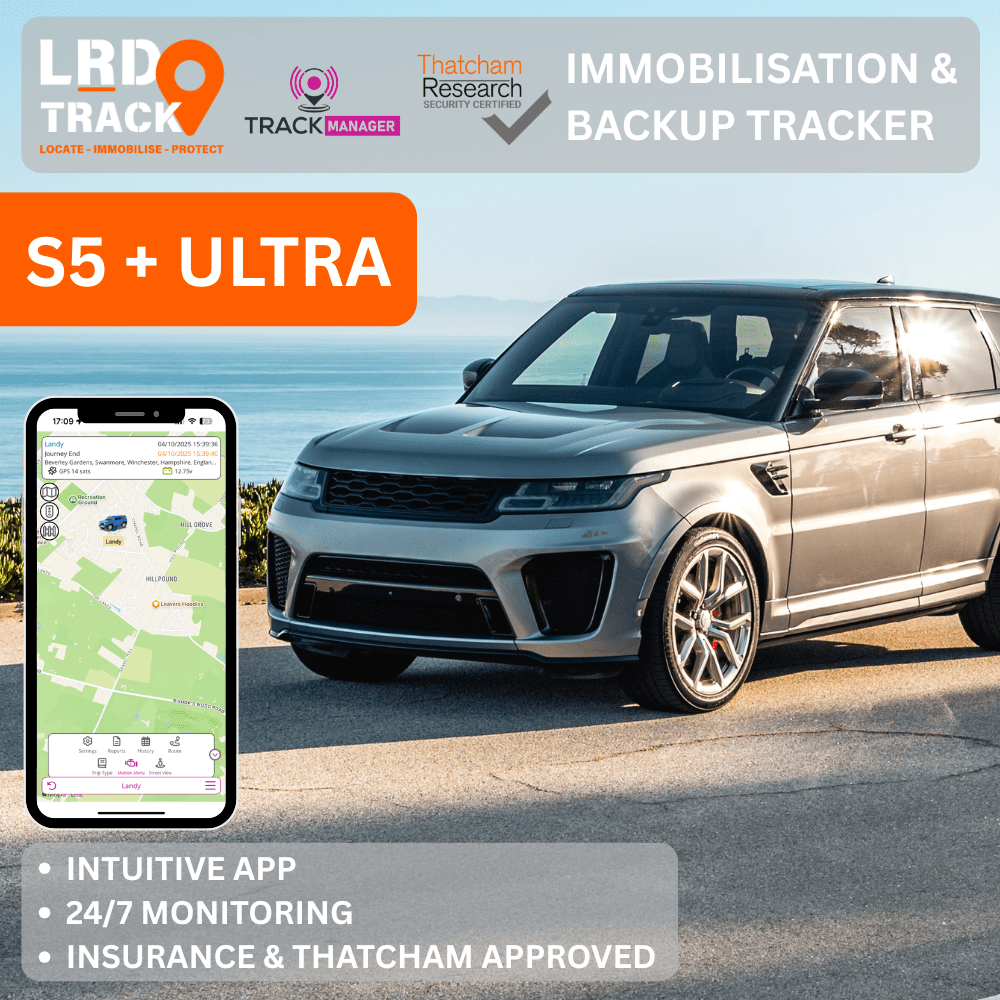 S5 plus - ULTRA Backup - Range Rover Tracker & Immobiliser - LRD Track - Tracker - LRD Track