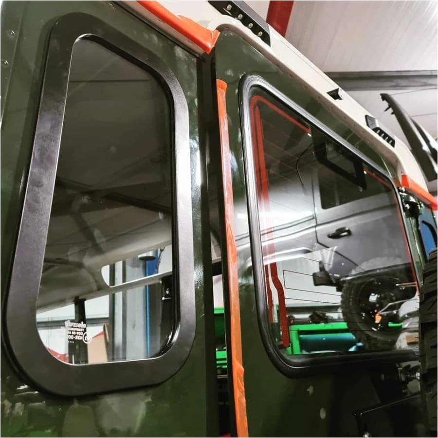 Rear quarter window guards